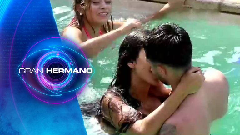 Eskarcita y Bambino se besaron en una tarde de piscina en Gran Hermano