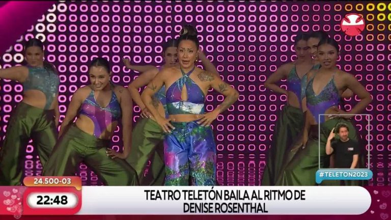 Denise Rosenthal encendió la Teletón 2023 con grandes éxitos y un innovador look