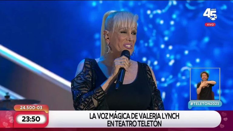 ¡Una voz mágica! Así fue el increíble show de Valeria Lynch en la Teletón 2023