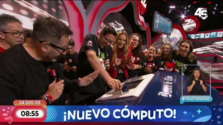 ¡Vamos Chile! Teletón 2023 alcanzó los $5.512.454.373 en nuevo cómputo