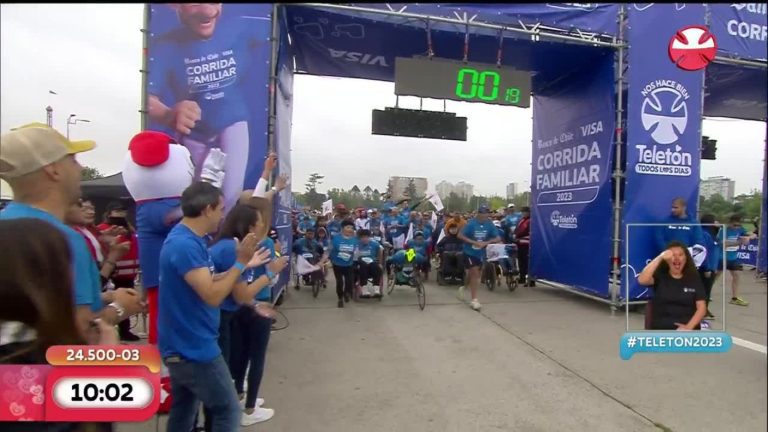 ¡Todos a cooperar! Así inició la corrida familiar por la Teletón 2023