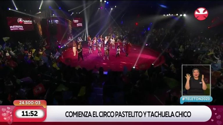 ¡Con toda la energía! Circo Pastelito y Tachuela Chico dio inicio al bloque infantil de la Teletón 2023