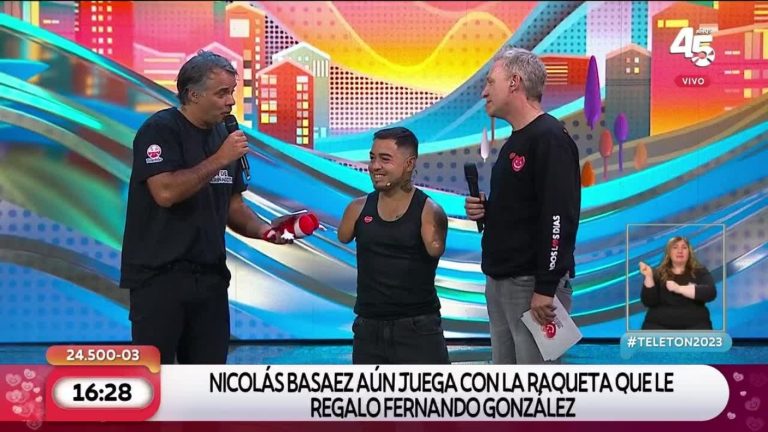 La historia de Nicolás Basaez que emocionó a Fernando González en la Teletón 2023