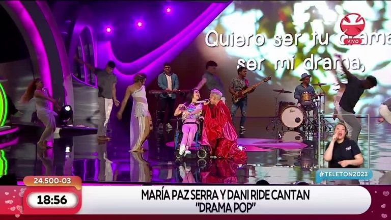 Dani Ride acompañó a María Paz Serra con un espectacular show pop