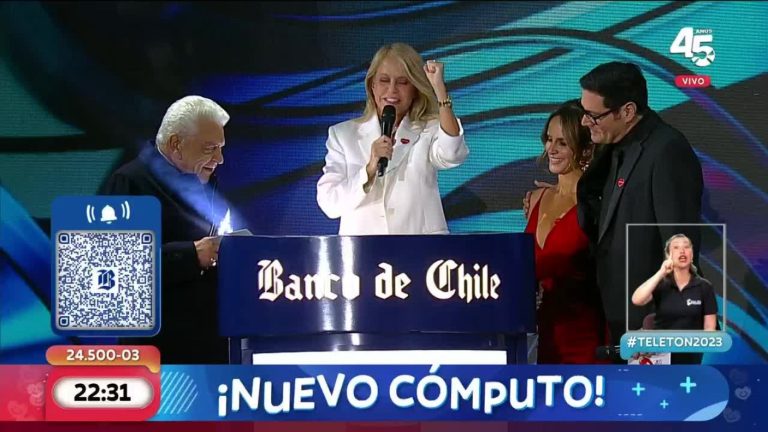 ¡Primer conteo en la Quinta Vergara! Este es el nuevo cómputo de la Teletón 2023