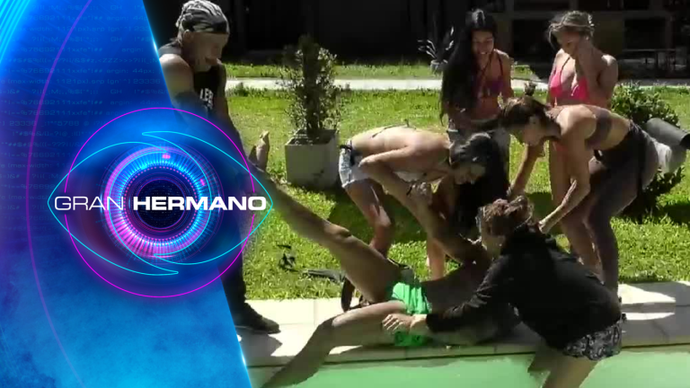 ¿Venganza? Jorge fue lanzado a la piscina por todos sus compañeros de Gran Hermano