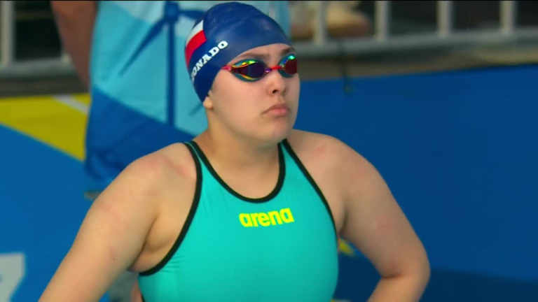 ¡Destacada actuación! Francisca Maldonado finalizó séptima en exigente prueba de Para natación