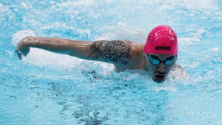 A segundos de la gloria: Vicente Almonacid quedó cuarto en los 100m mariposa S8 de la Para natación