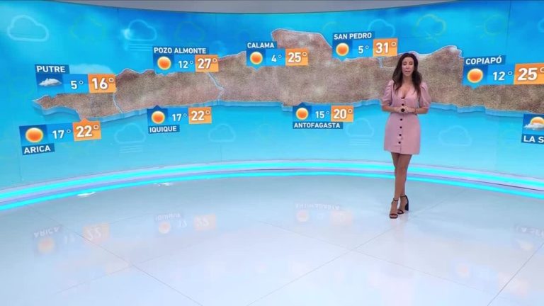 Vanessa Noé y el informe del tiempo para este domingo 26 de noviembre