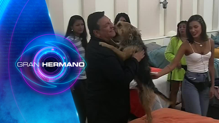 ¡A los besos! Bigote le dio un tierno recibimiento a Julio César en Gran Hermano