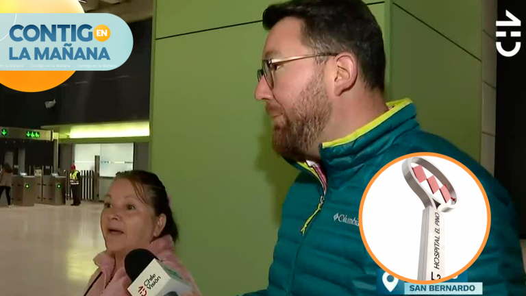 ¡La conocemos contigo! Luis Ugalde visitó la nueva estación de metro en San Bernardo