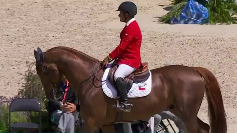 ¡Ovación incluida! Esta fue la presentación de Agustín Covarrubias en el salto ecuestre de los Panamericanos 2023