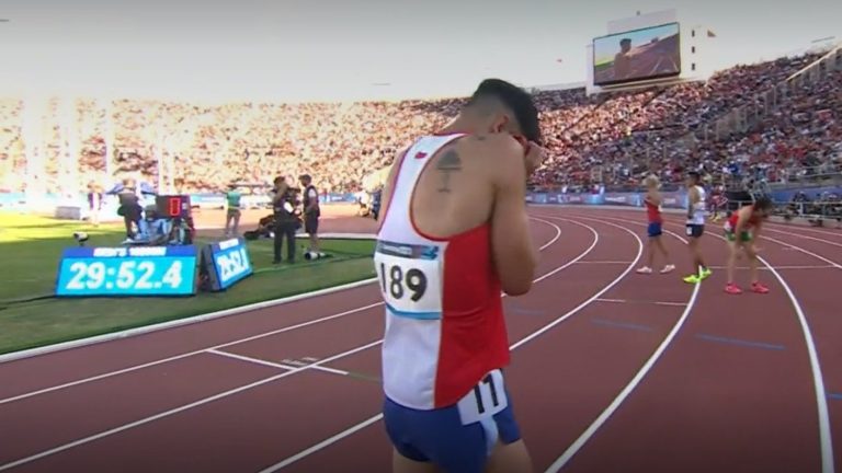 El lamento de Carlos Díaz tras arribar cuarto en los 10 mil metros de los Panamericanos 2023