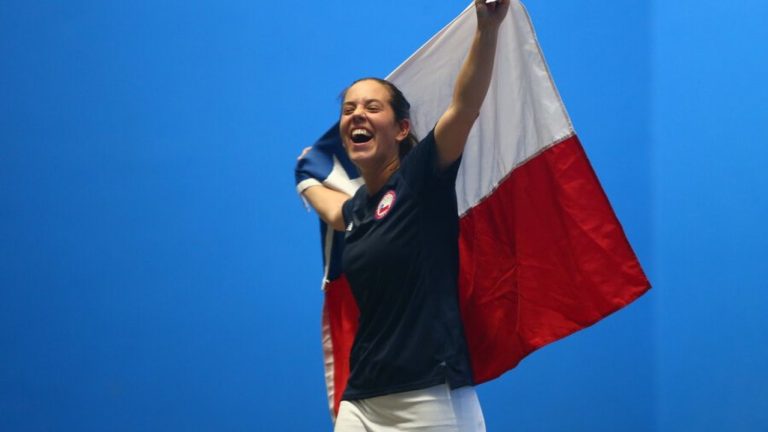 ¡Llegó al podio! Rosario Valderrama obtuvo nueva medalla de bronce en pelota vasca
