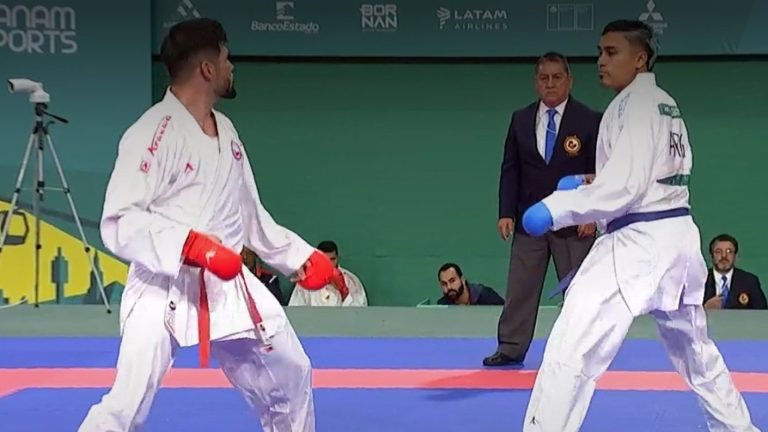 Rodrigo Rojas sigue prendido en el karate de los Panamericanos 2023 y consigue nueva victoria