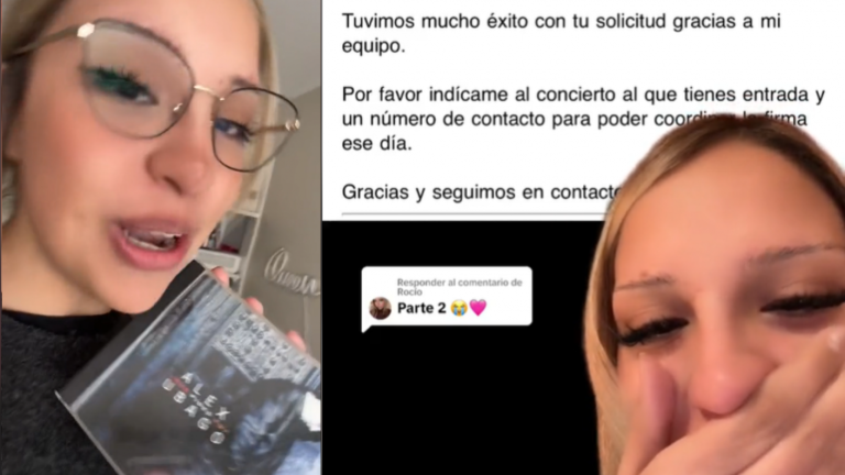 Tiktoker chilena cumplirá sueño tras conseguir que Álex Ubago le autografíe CD: 