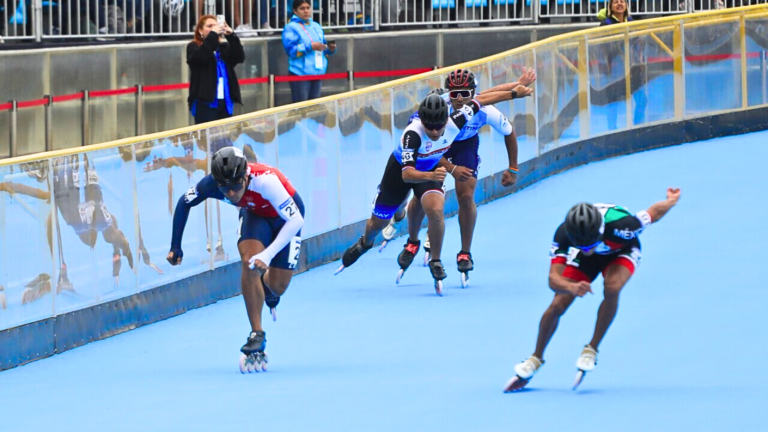 Contacto lo distrajo: Silva logró épica remontada en patinaje de velocidad en los Panamericanos