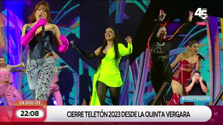 Karla Melo, Pía María, Loyalty y Anto Bosman abrieron el show de la Teletón en la Quinta Vergara