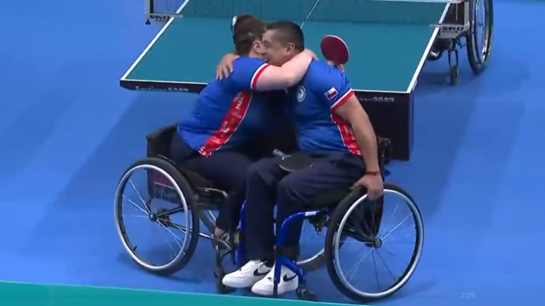 El Team ParaChile pasa a la final de para tenis de mesa dobles mixto en Santiago 2023