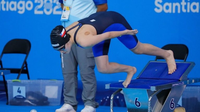 ¡Va por todo! Valentina Muñoz clasificó a la final de los 50m libre S8 de la Para natación