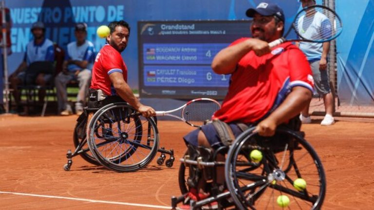 ¡En busca del oro! Dupla chilena pasó a la final del dobles quad de tenis en silla de ruedas