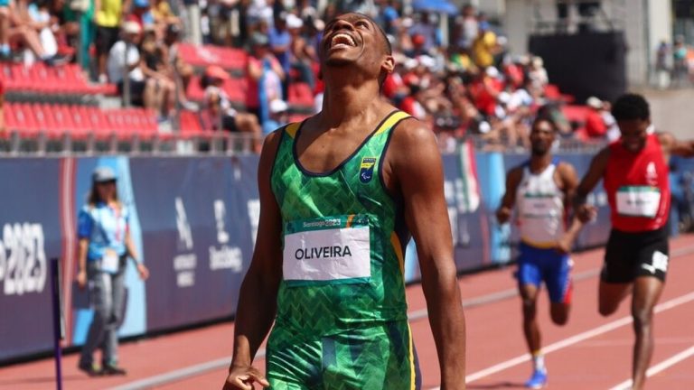 ¡Récord del mundo! Samuel Oliveira brilló en los 400m T20 e hizo historia en los Parapanamericanos 2023