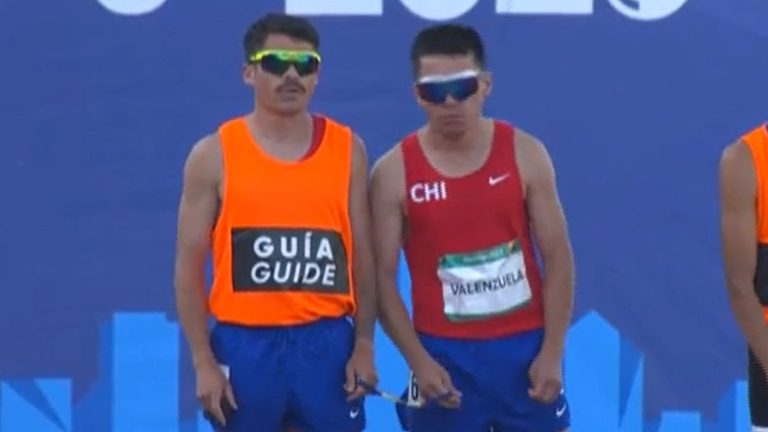 Cristian Valenzuela cerró su participación en Santiago 2023 tras finalizar sexto en los 1500m T11
