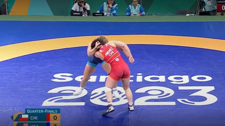 Virginia Jiménez dio pelea, pero no pudo ante la estadounidense Forrest Molinari en la lucha libre