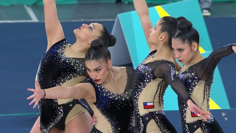 ¡Maravillosas! La increíble presentación de Chile en gimnasia rítmica en conjunto