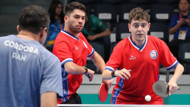 ¡Impecables! Chile se impuso en el dobles de Para tenis de mesa ante Panamá en los Parapanamericanos 2023