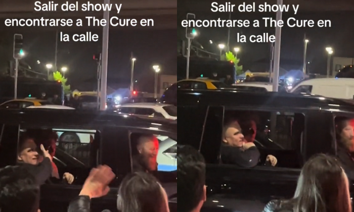 Fans pillaron a Robert Smith de The Cure en pleno taco tras show en el Monumental