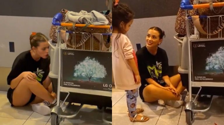 ¡Rumbo a Chile! Fanáticos viralizan tierno registro de Coni junto a Bigote en el aeropuerto de Argentina