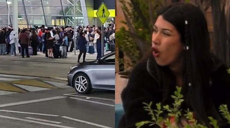 ¡Expectación total! Usuarios viralizan multitudinaria espera por Pincoya, Coni y Eskarcita en el aeropuerto