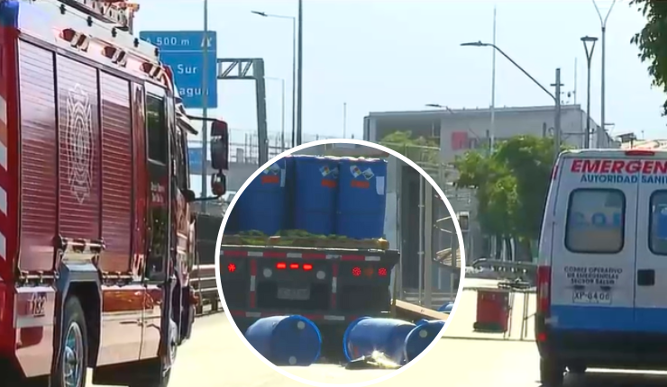 Alertan por nube tóxica: Emergencia química por derrame de ácido en La Granja