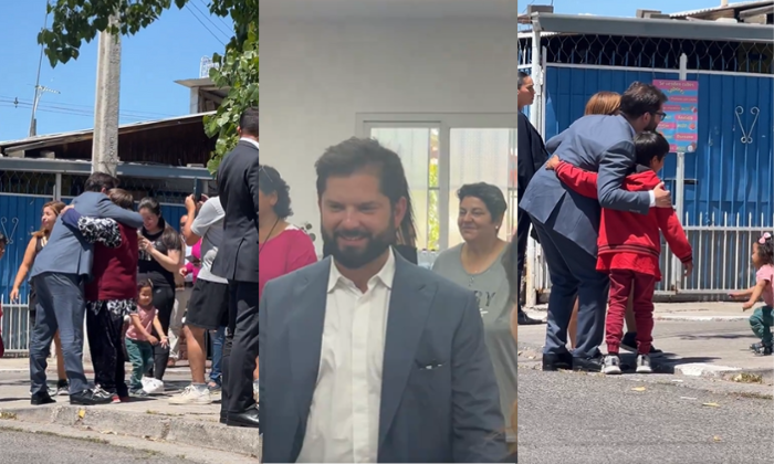 Pdte. Boric visitó sector de El Castillo en La Pintana: Así lo recibieron los vecinos