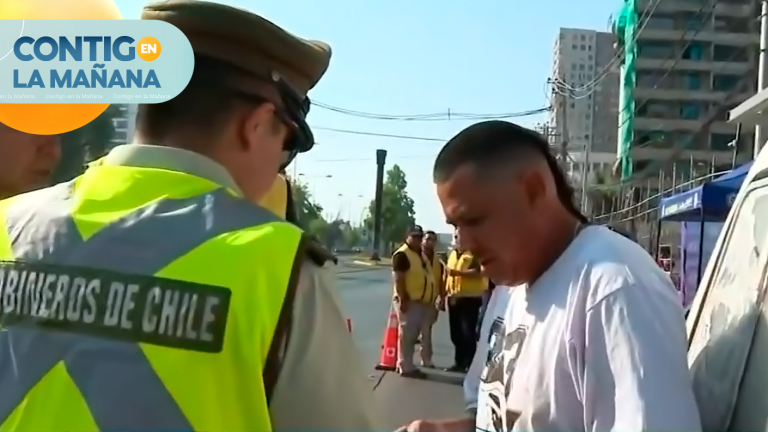 Conductor enfurecido tras fiscalización en La Florida: Le quitaron su vehículo por falta de documentos