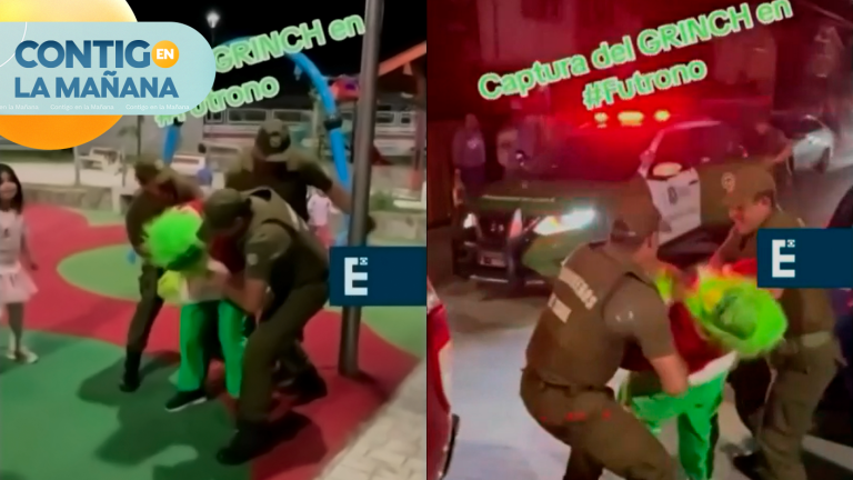 ¡A días de la navidad! Carabineros logró “detener” al Grinch en Futrono
