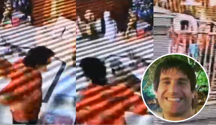 Fue detenido: El video de la agresión de Félix Soumastre contra gásfiter en Ñuñoa