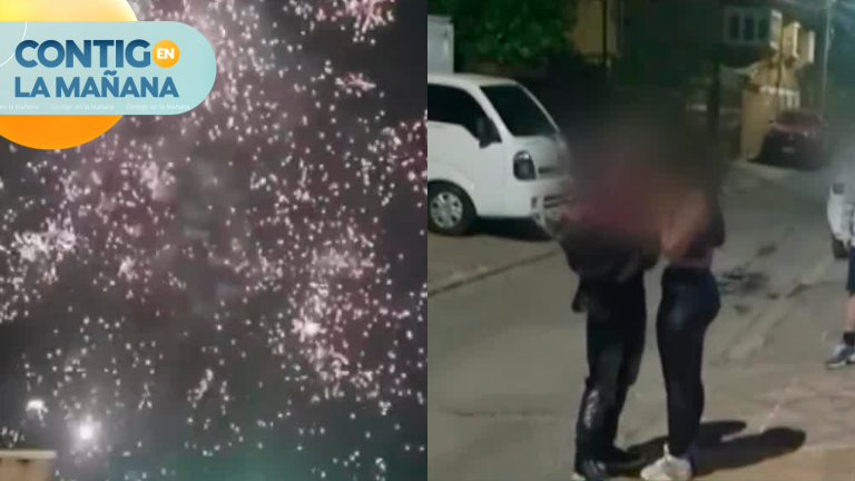 ¡Insólito gesto! Joven regaló flores y show pirotécnico a su polola