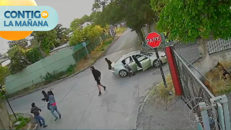 5 delincuentes lo intimidaron: Registran violento asalto a peatón en La Pintana