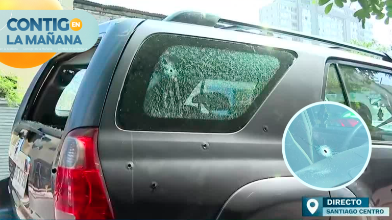 ÚLTIMO MINUTO: Encuentran camioneta con más de 40 impactos de bala en Santiago Centro