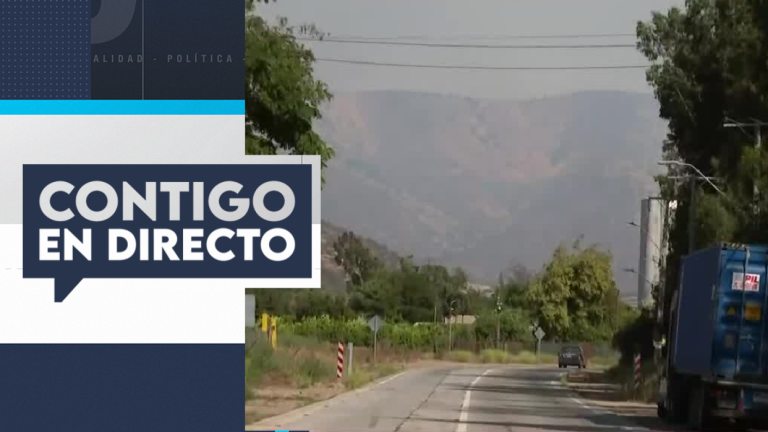 Activan alerta roja en Curacaví por incendio forestal