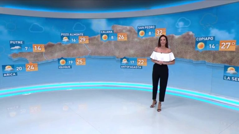 Vanessa Noé y el informe del tiempo para este domingo 31 de diciembre