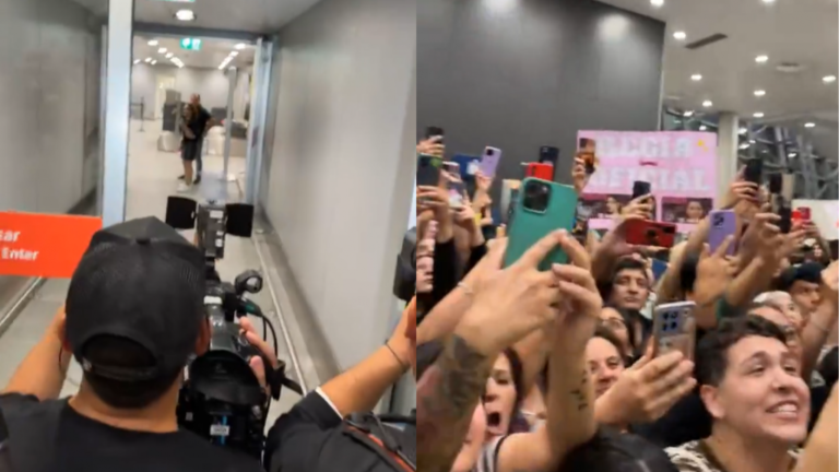 Coni, Pincoya y Eskarcita desataron la locura en el aeropuerto tras su llegada para la final de Gran Hermano