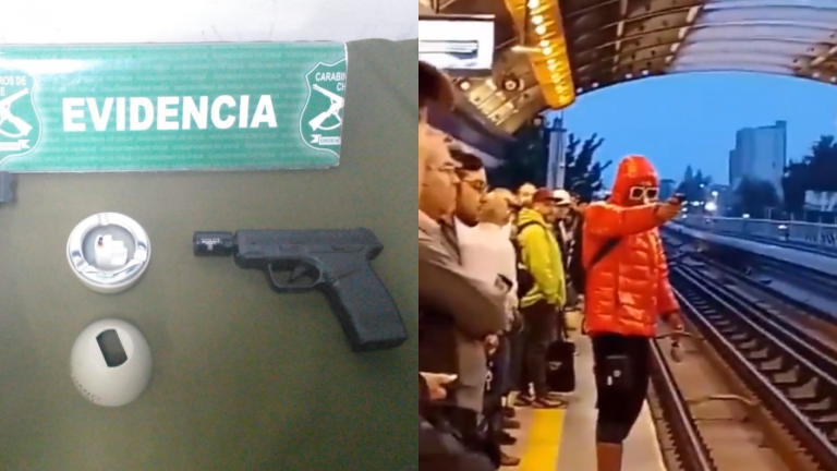 Carabineros reveló qué portaba el sujeto que amenazó a pasajeros en Línea 4 del Metro