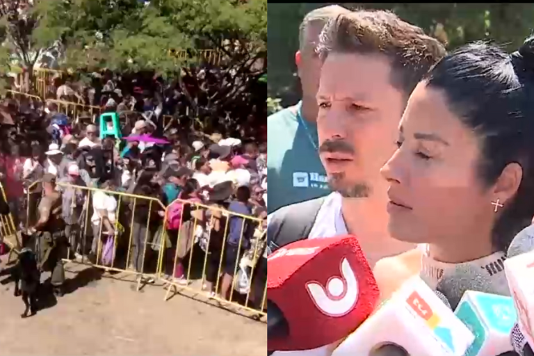 Hasta desmayos y caos durante visita de Leda Bergonzi en Quinta Normal