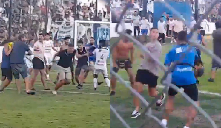 Caos en partido de fútbol amateur: Hinchas golpearon a sus propios jugadores tras quedar eliminados