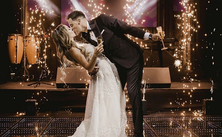 Con broma incluida: Así fue el esperado matrimonio entre Marité Matus y Camilo Huerta