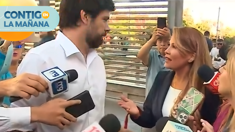 Captan en vivo pelea de Cathy Barriga con su esposo Joaquín Lavín Jr. en Centro de Justicia