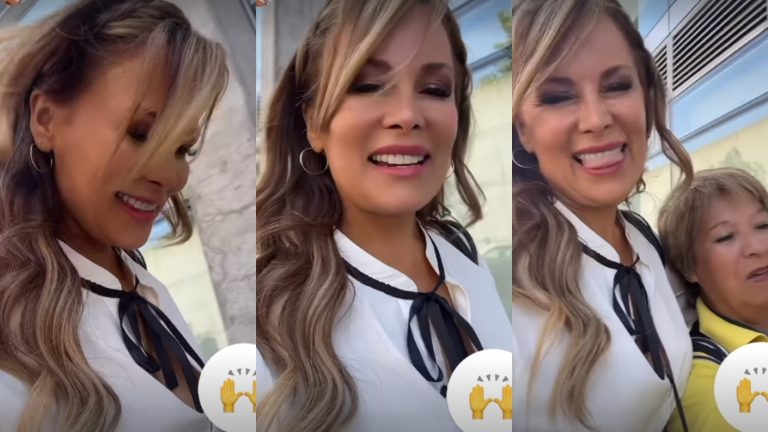 Con sonrisa para la casa: Cathy Barriga registró su salida del Juzgado agradeciendo el apoyo en redes